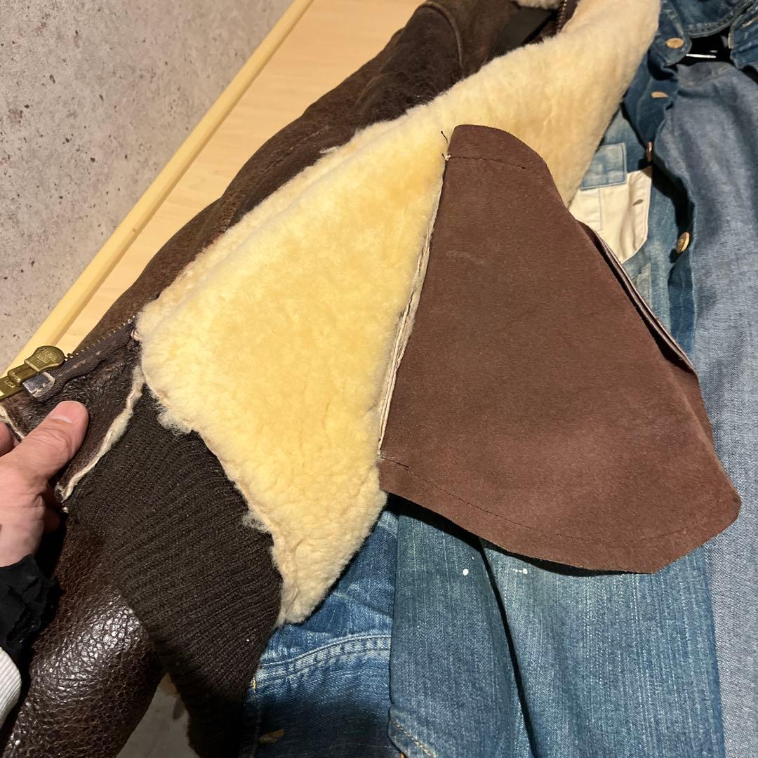 schott ショット B-6 サイズ42 ボマーJKTフライトムートン