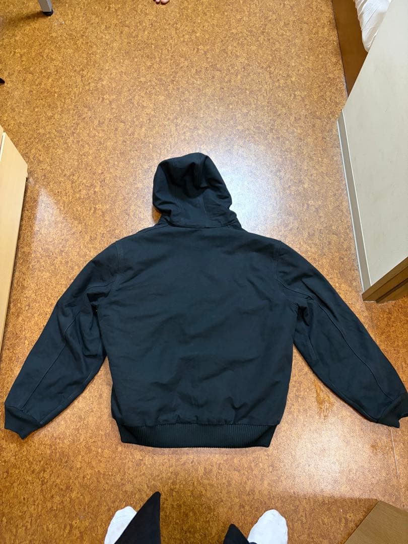 Carhartt 黒 フード付きジャケット アクティブジャケット　アメリカ製