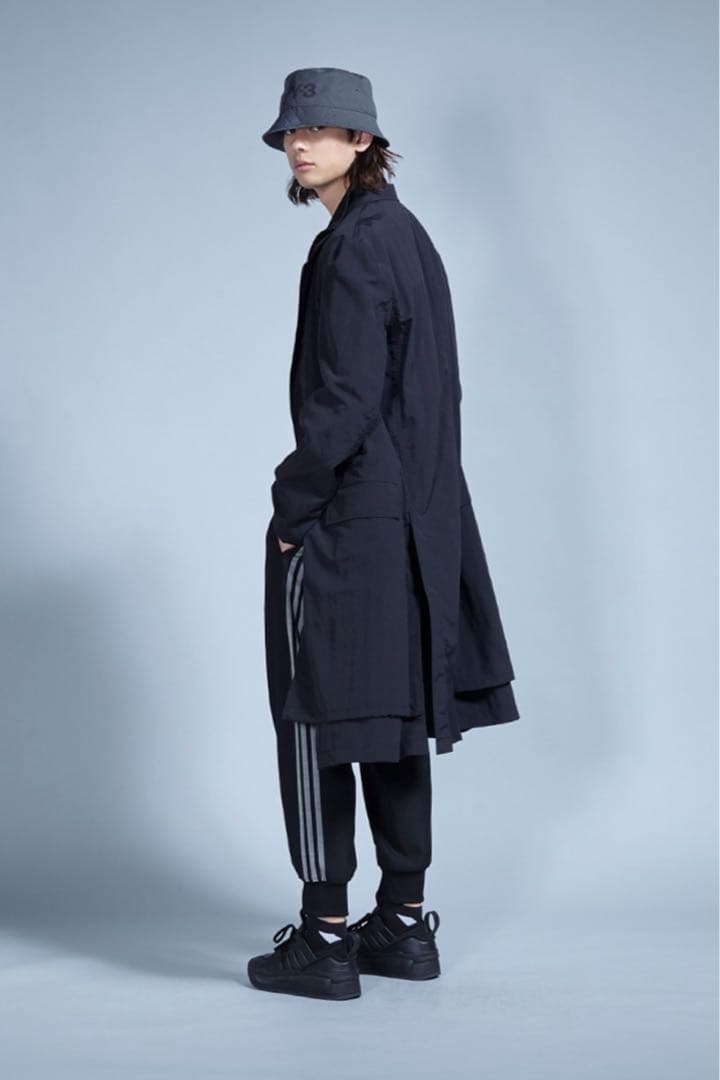 【定価13万円・極美品】Yohji Y-3 Nylon Overcoat 黒 S