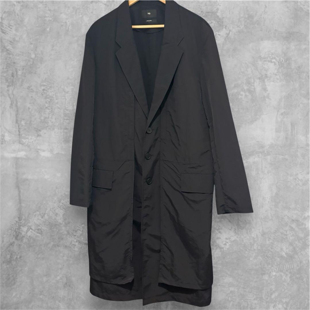 【定価13万円・極美品】Yohji Y-3 Nylon Overcoat 黒 S