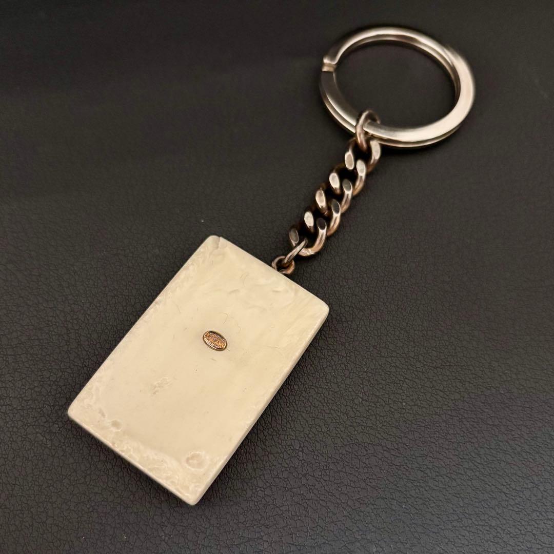 【希少】【シャネル】キーリング キーホルダー チャーム ロゴ アドレス プレート