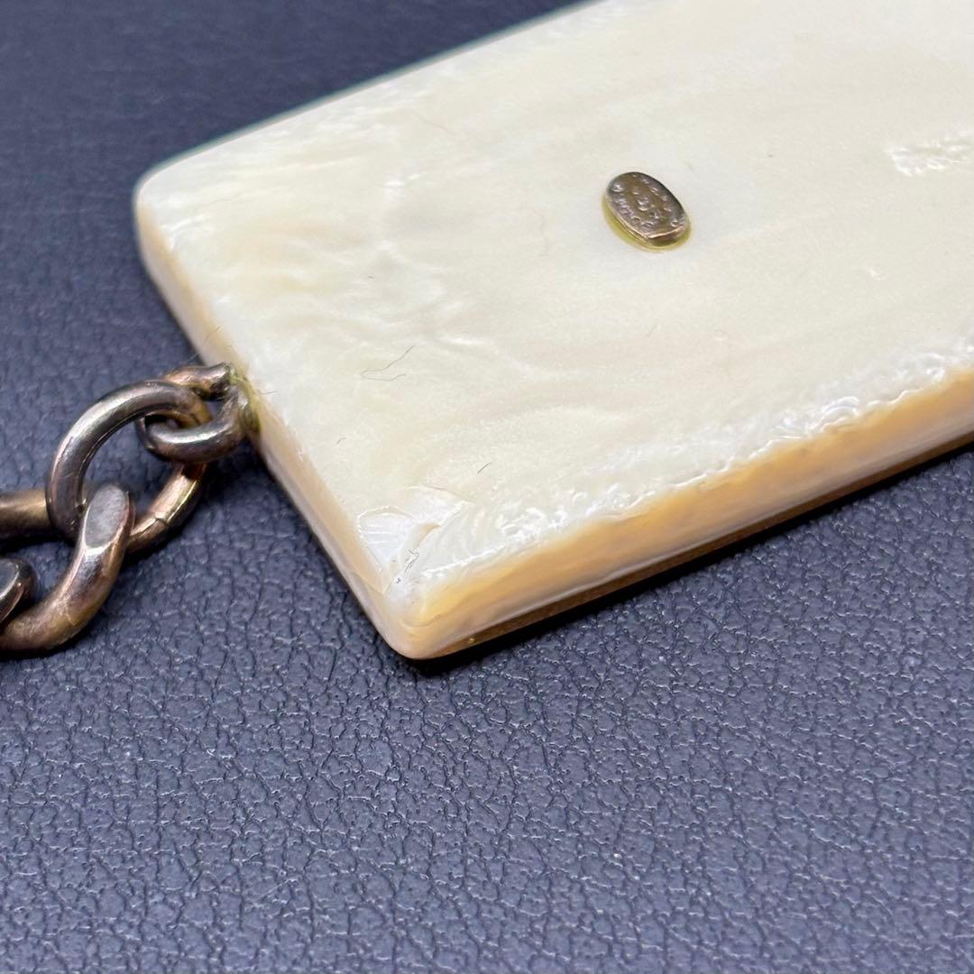 【希少】【シャネル】キーリング キーホルダー チャーム ロゴ アドレス プレート