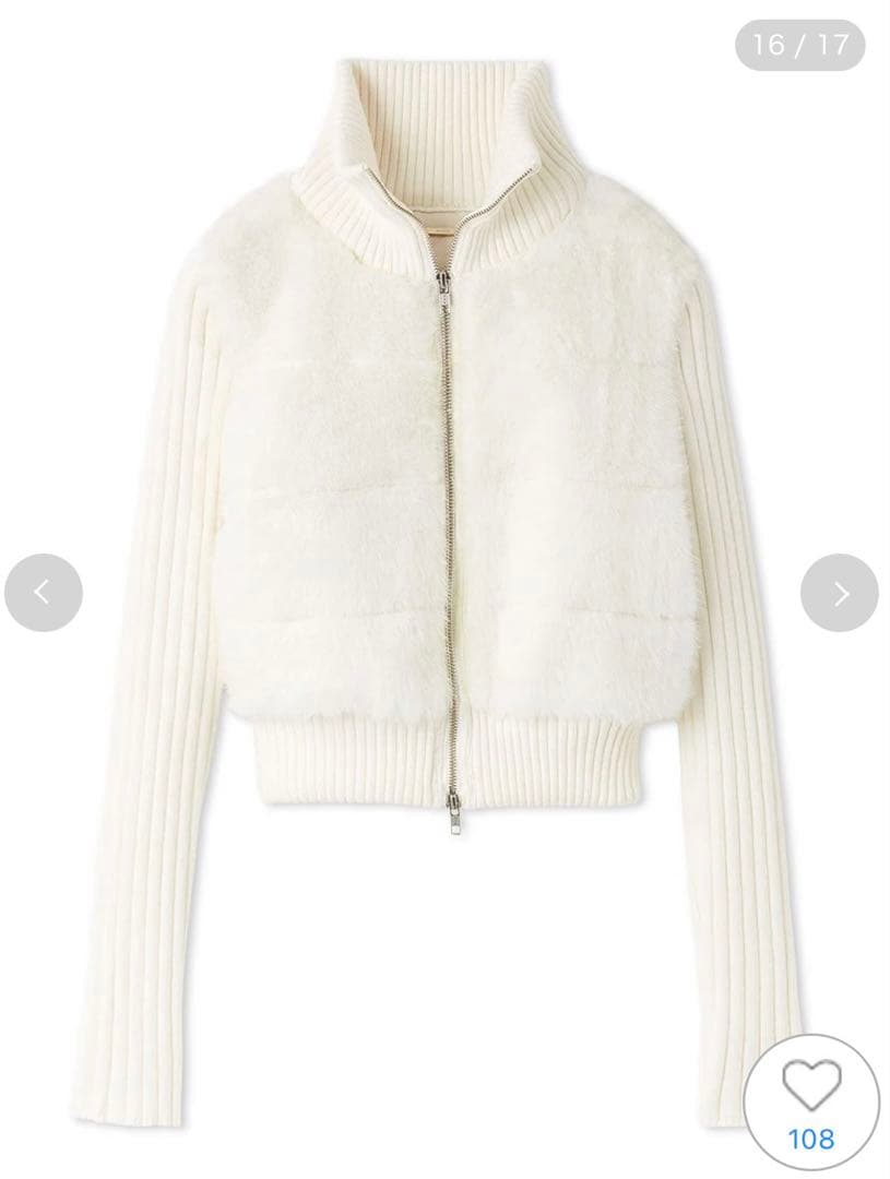 SNIDEL ファーニットブルゾン【カンヘウォン着用】