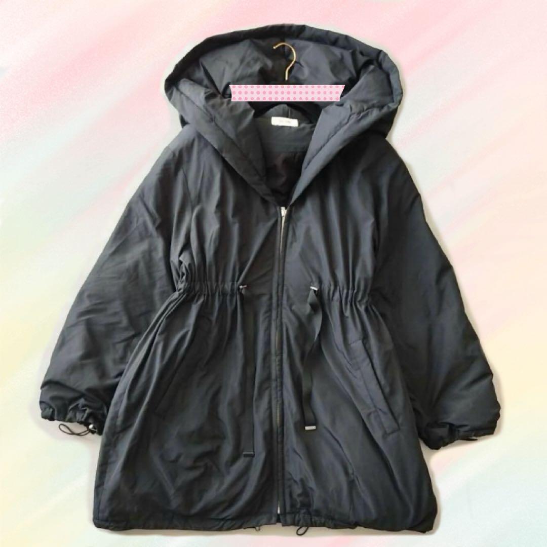 SNIDEL 西川レディモッズダウンコート ブラック