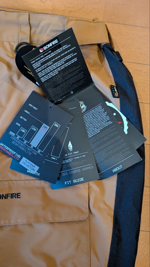 BONFIRE パンツ XL 黒/キャメル　新品です burton　volcom