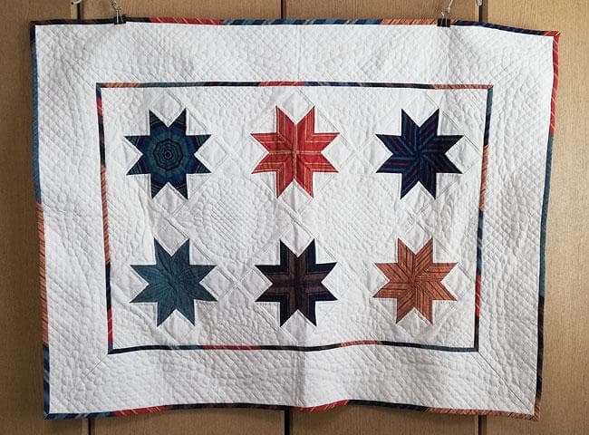 ★パッチワークキルト 109cm×82cm ハンドメイド