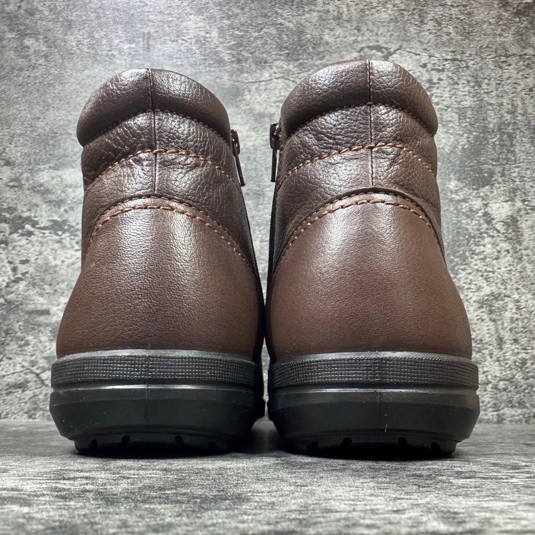 【新品未使用】アキレスソルボ サイドジップ ハイカット レザー 25.5cm