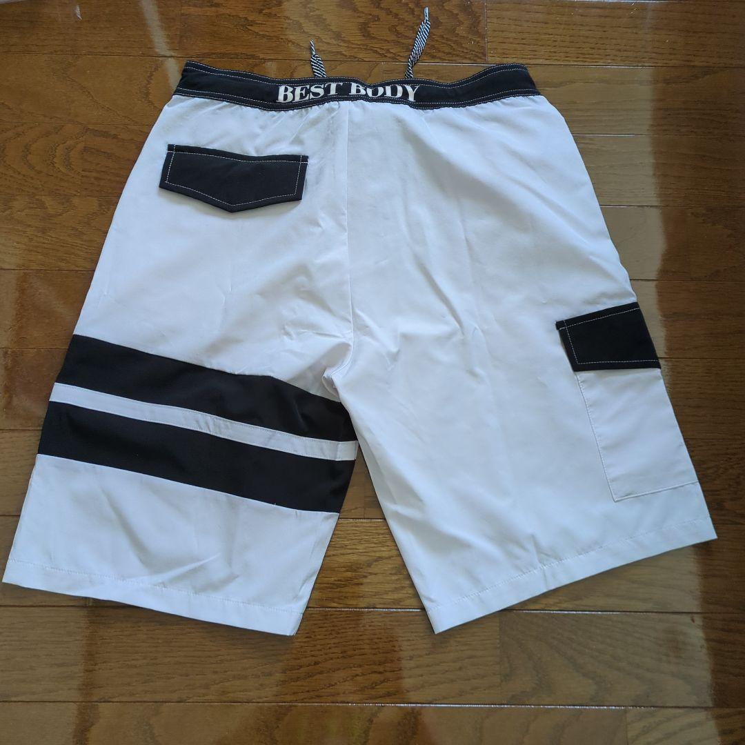 BBJ ベストボディジャパン公式サーフパンツ(メンズ予選用) サイズS ホワイト