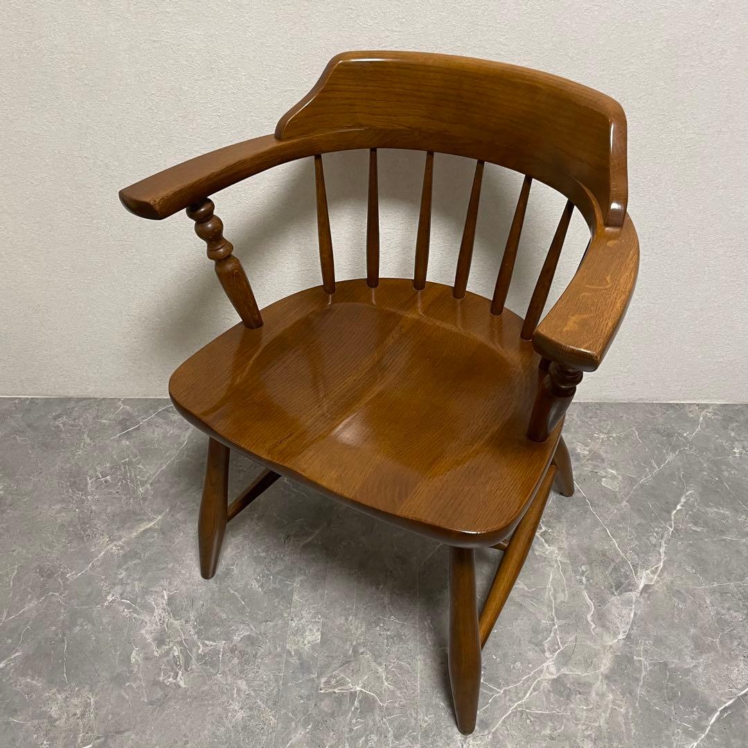 柏木工 ウィンザーアーム チェア ① ダイニングチェア　英国アンティークスタイル