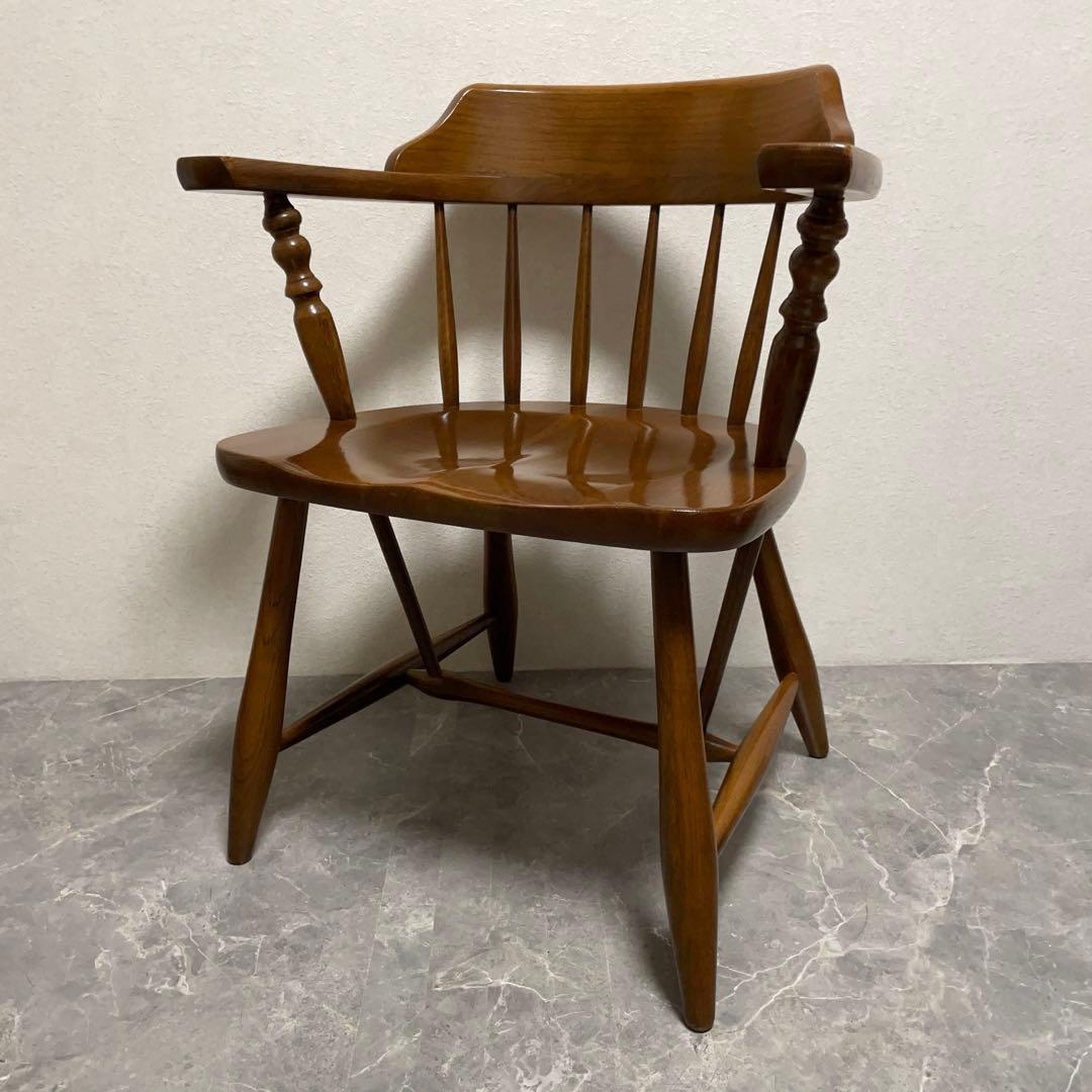 柏木工 ウィンザーアーム チェア ① ダイニングチェア　英国アンティークスタイル