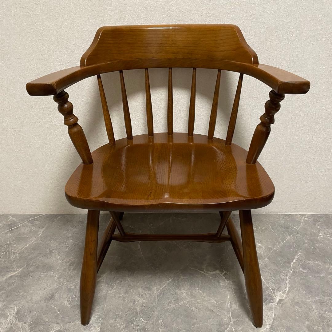 柏木工 ウィンザーアーム チェア ① ダイニングチェア　英国アンティークスタイル