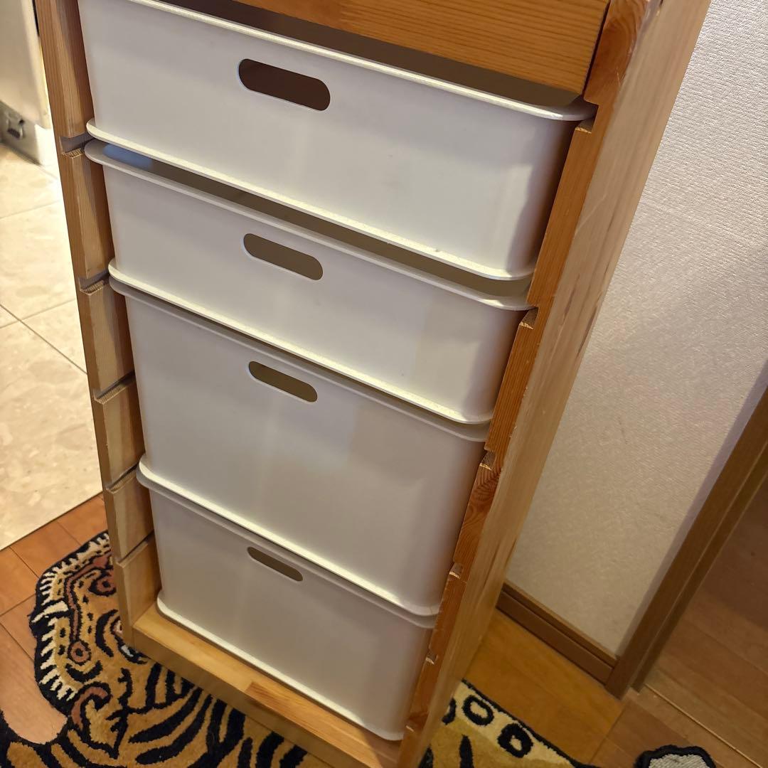 最終値IKEA トロファスト風 フレームと収納ボックス4つセット　 カインズ商品