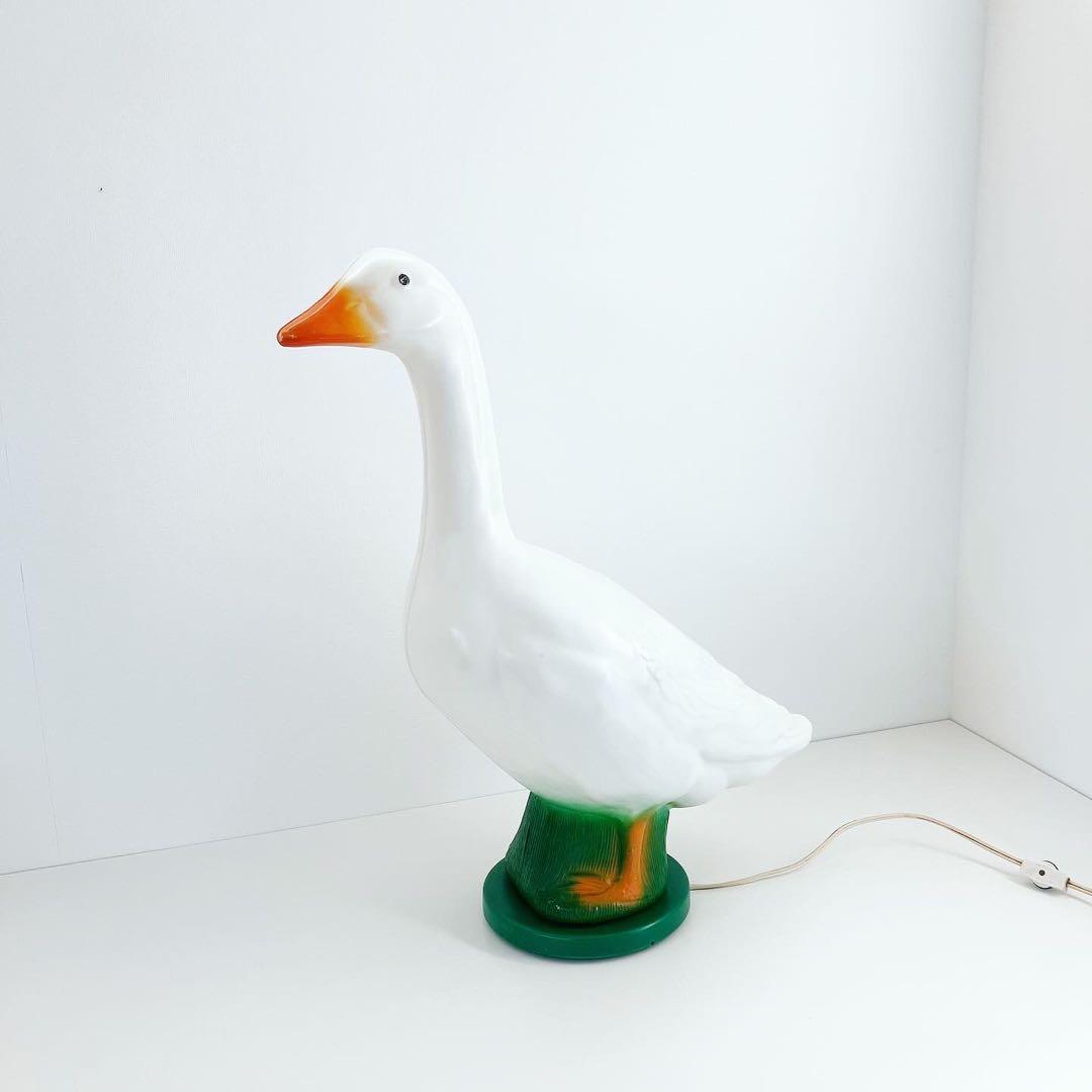 グースランプ　アヒル　あひる　テーブルランプ　ビンテージ雑貨　レトロ　古道具