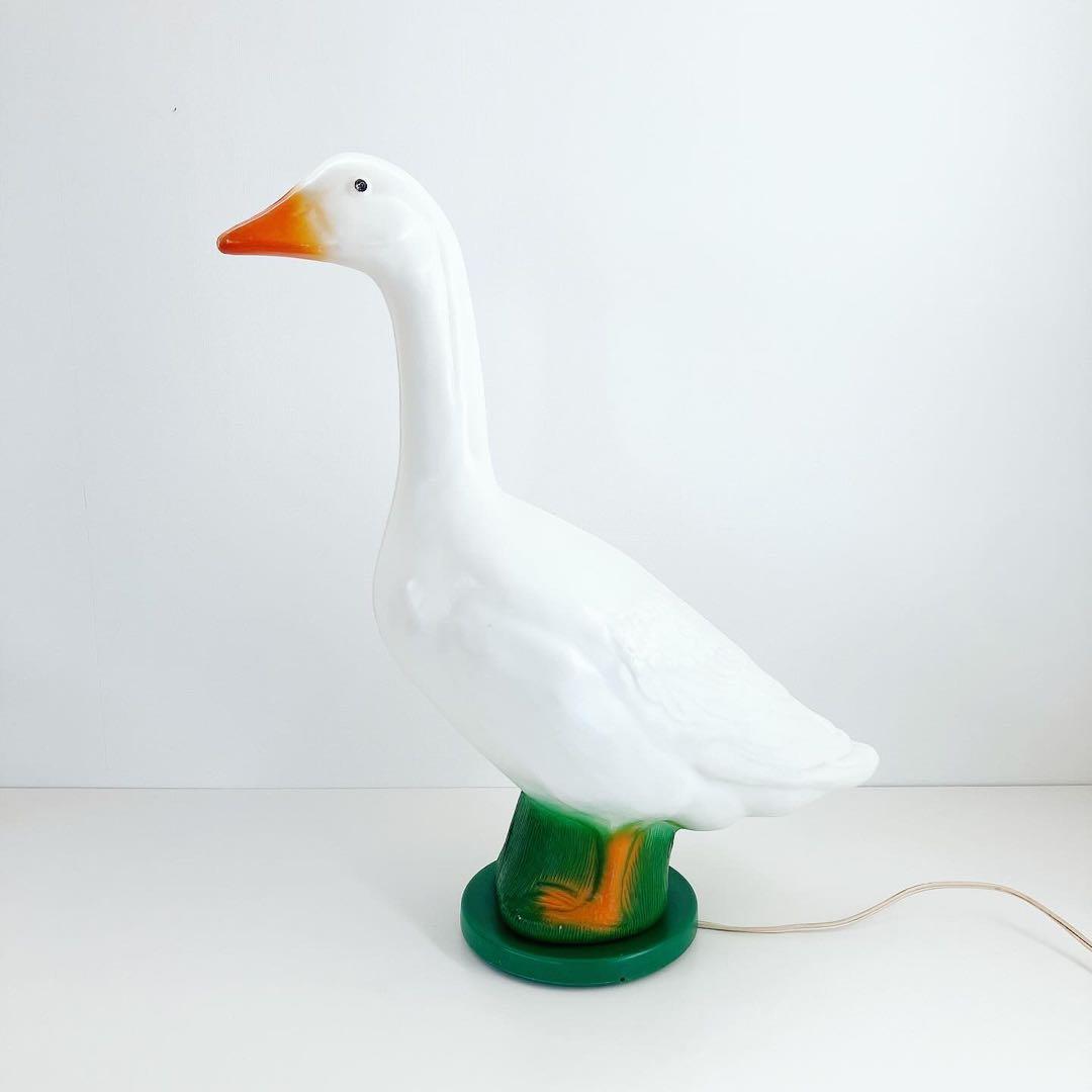 グースランプ　アヒル　あひる　テーブルランプ　ビンテージ雑貨　レトロ　古道具