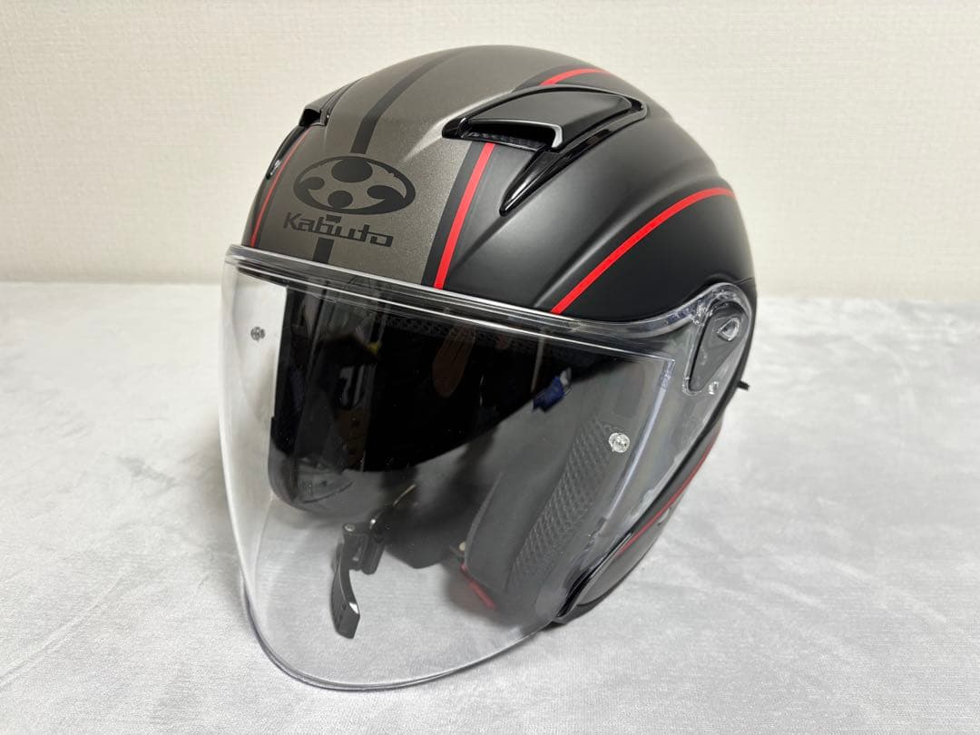 OGK Kabuto EXCEED DELIE 黒/赤　Sサイズ