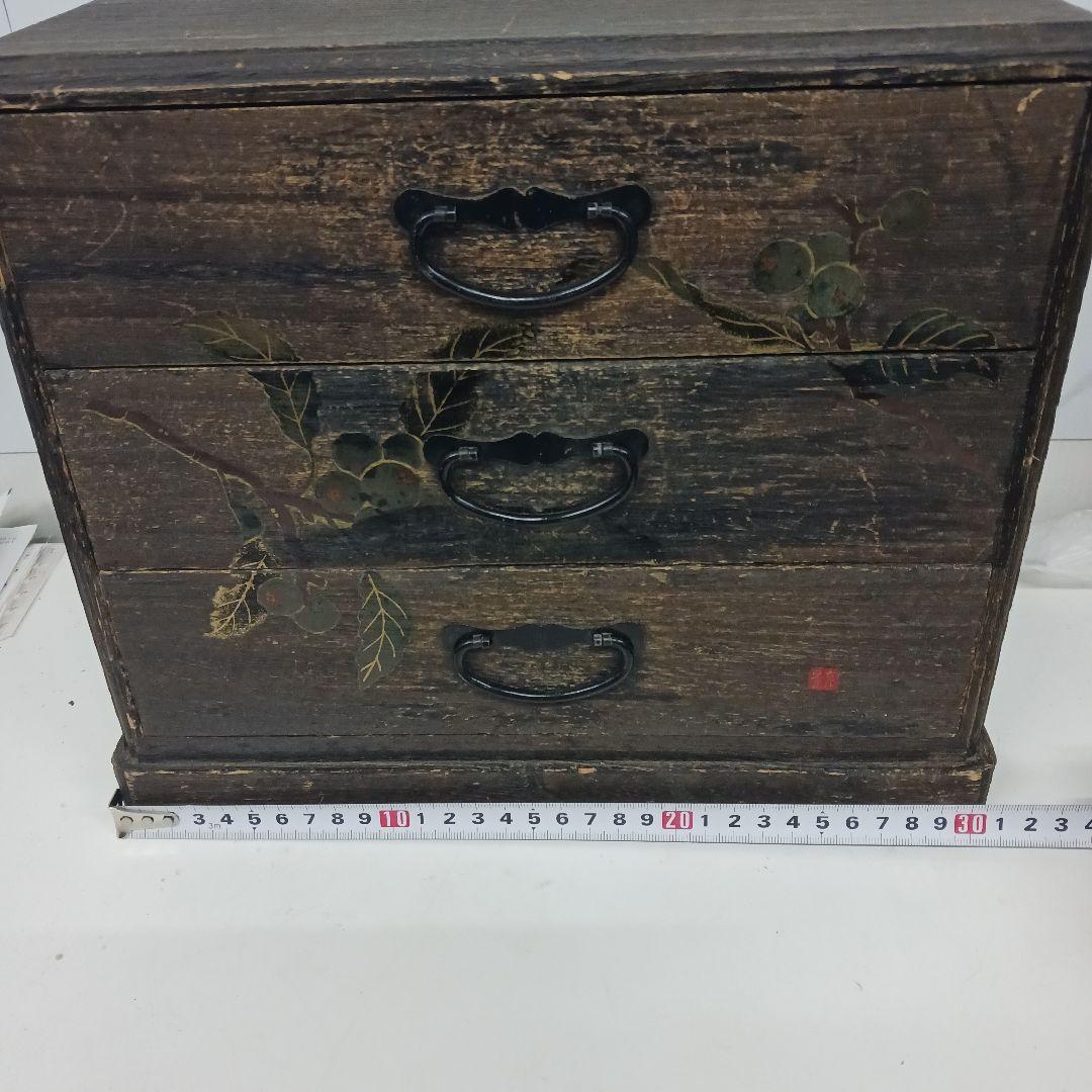 からくりタンス 小タンス アンティーク 和風 チェスト 民芸家具 B