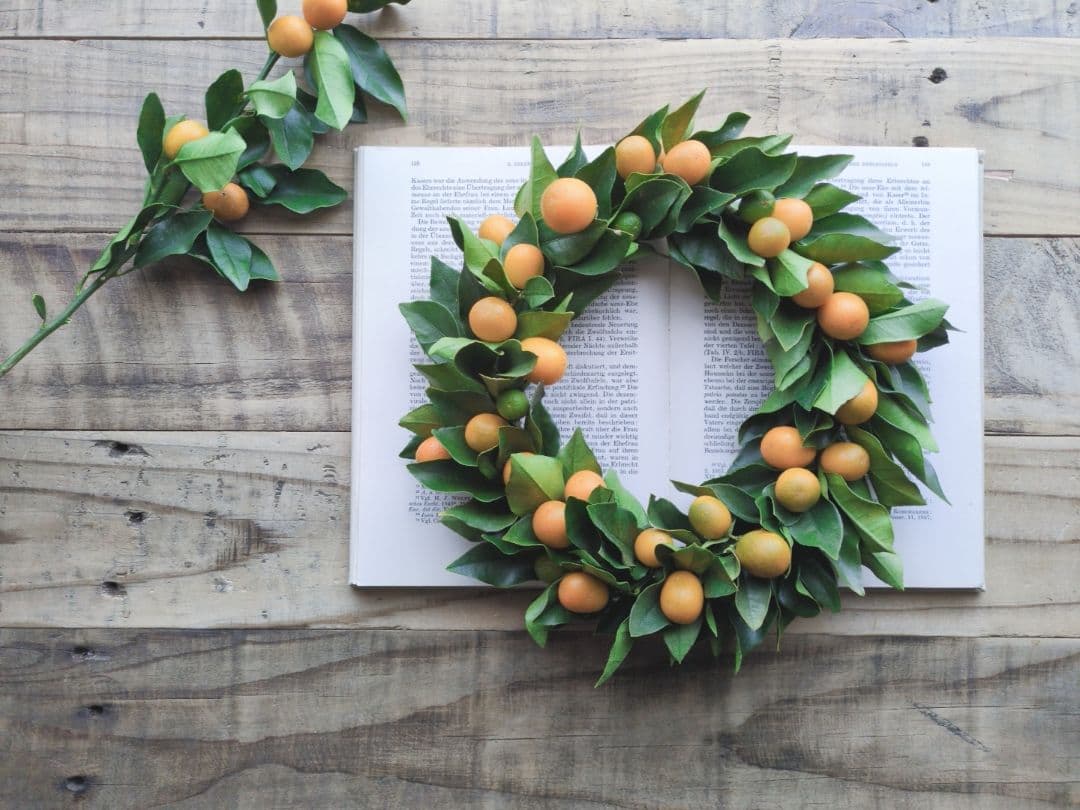 【期間限定販売】運気を運ぶ金柑のリース　お正月リース