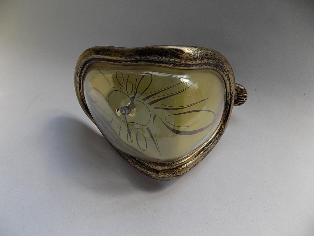 ●ダリ 「柔らかい時計」置き時計/mo-K-75-6123/アンティーク