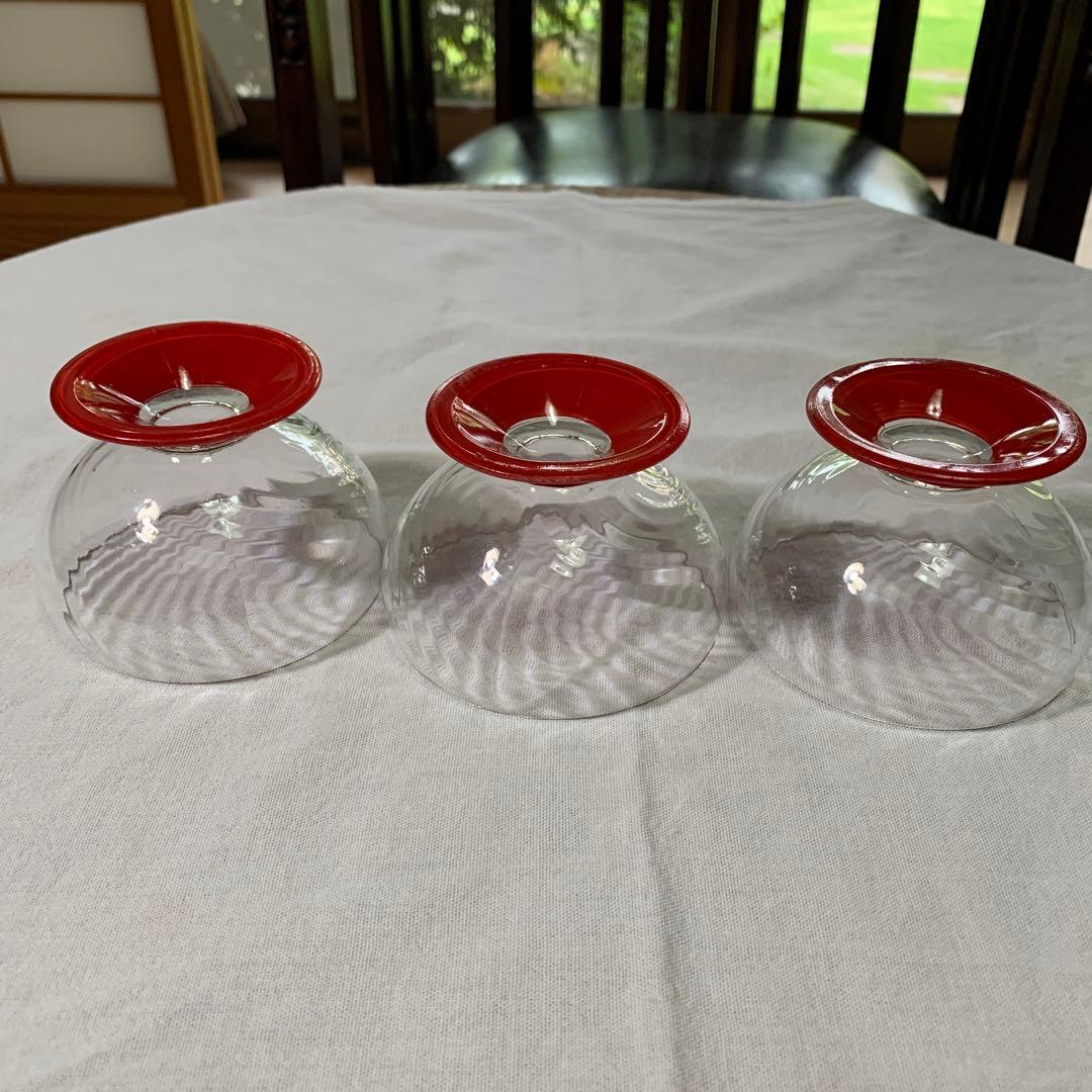 デポー　ヴィンテージ　ガラス　デザート　セット　パーティー　モールガラス　美品