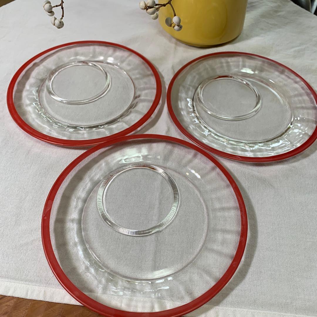 デポー　ヴィンテージ　ガラス　デザート　セット　パーティー　モールガラス　美品