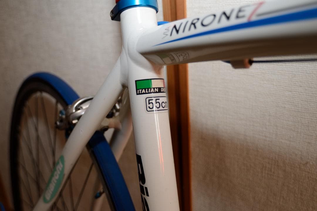 Bianchi ロードバイク 群馬の駅で引渡し