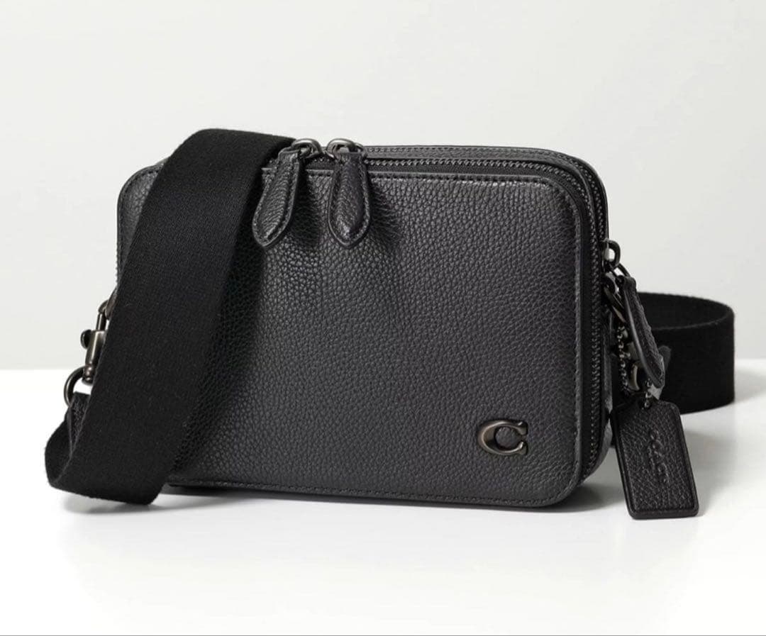 COACH コーチ ショルダー チャーター クロスボディ ブラック 黒cr782