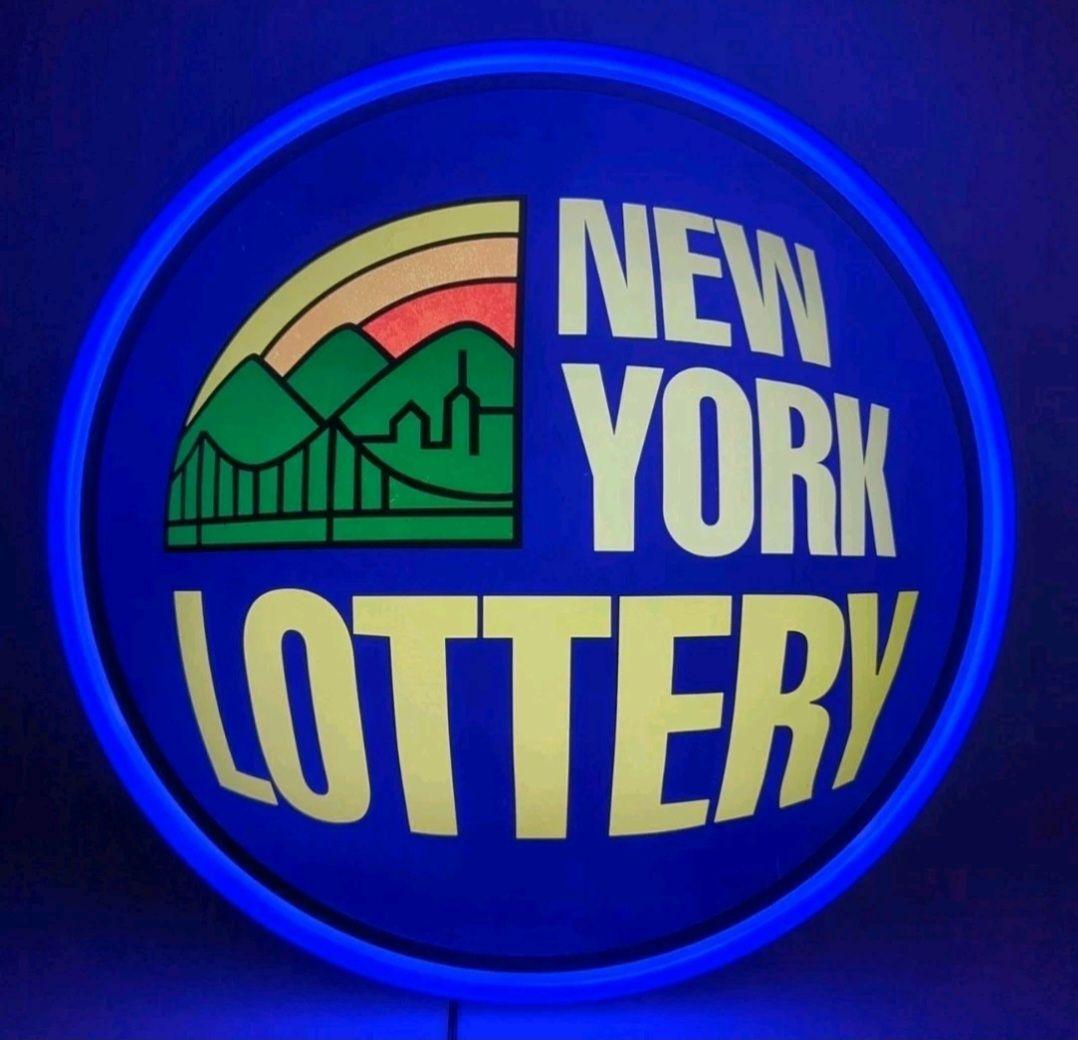 New York Lottery ネオン管　ライト　サイン STABRIDGE
