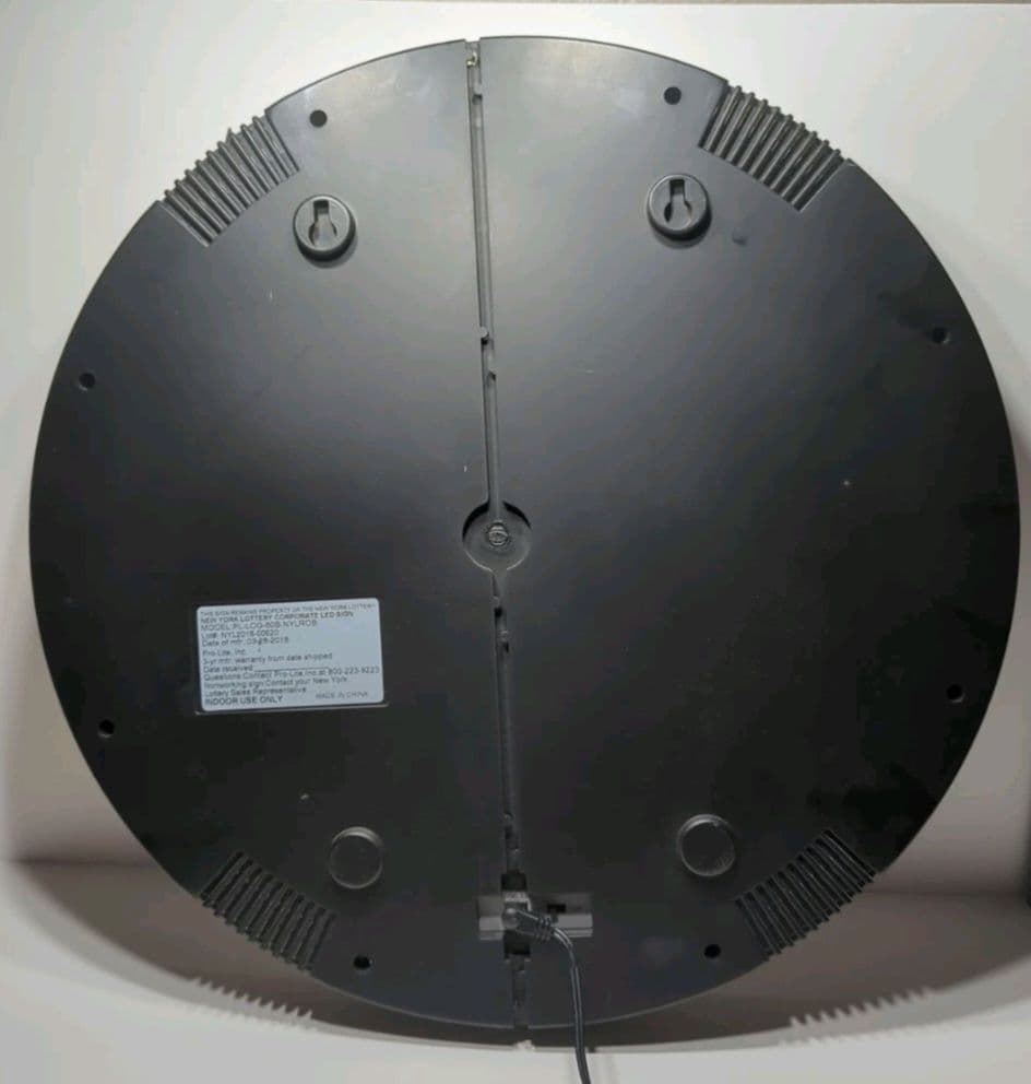 New York Lottery ネオン管　ライト　サイン STABRIDGE