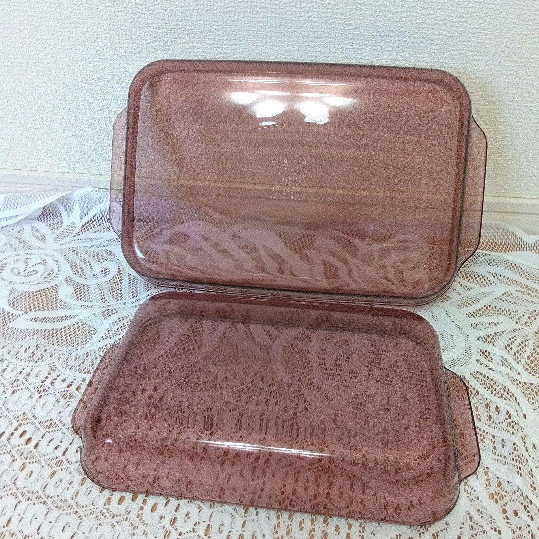 希少レア品 未使用 クランベリー　PYREX 2L3L セット　ベイク皿