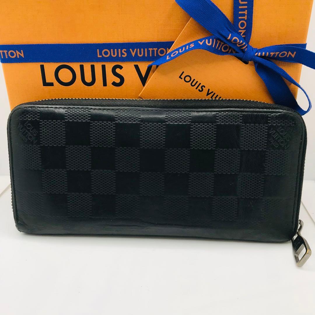 ルイヴィトン✨ダミエ アンフィニ ジッピーウォレット ヴェルティカル ブラック