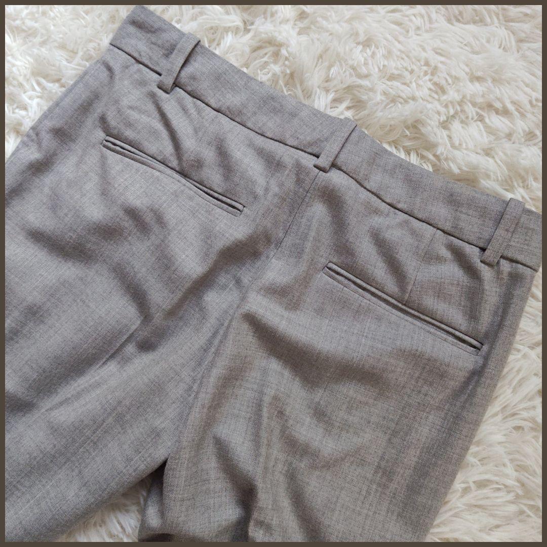 セオリー　パンツスーツ　セットアップ　ビジネス　フォーマル　グレー　1つボタン