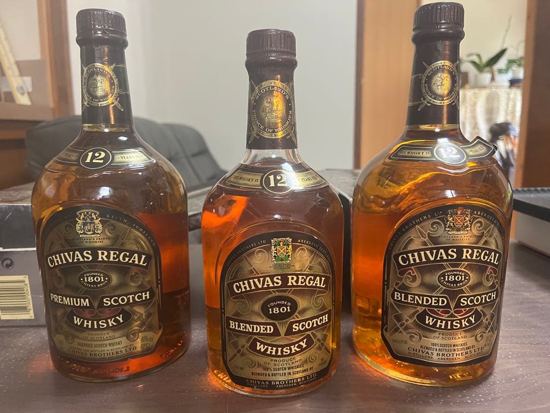 古酒３本セットCHIVAS REGAL 12年