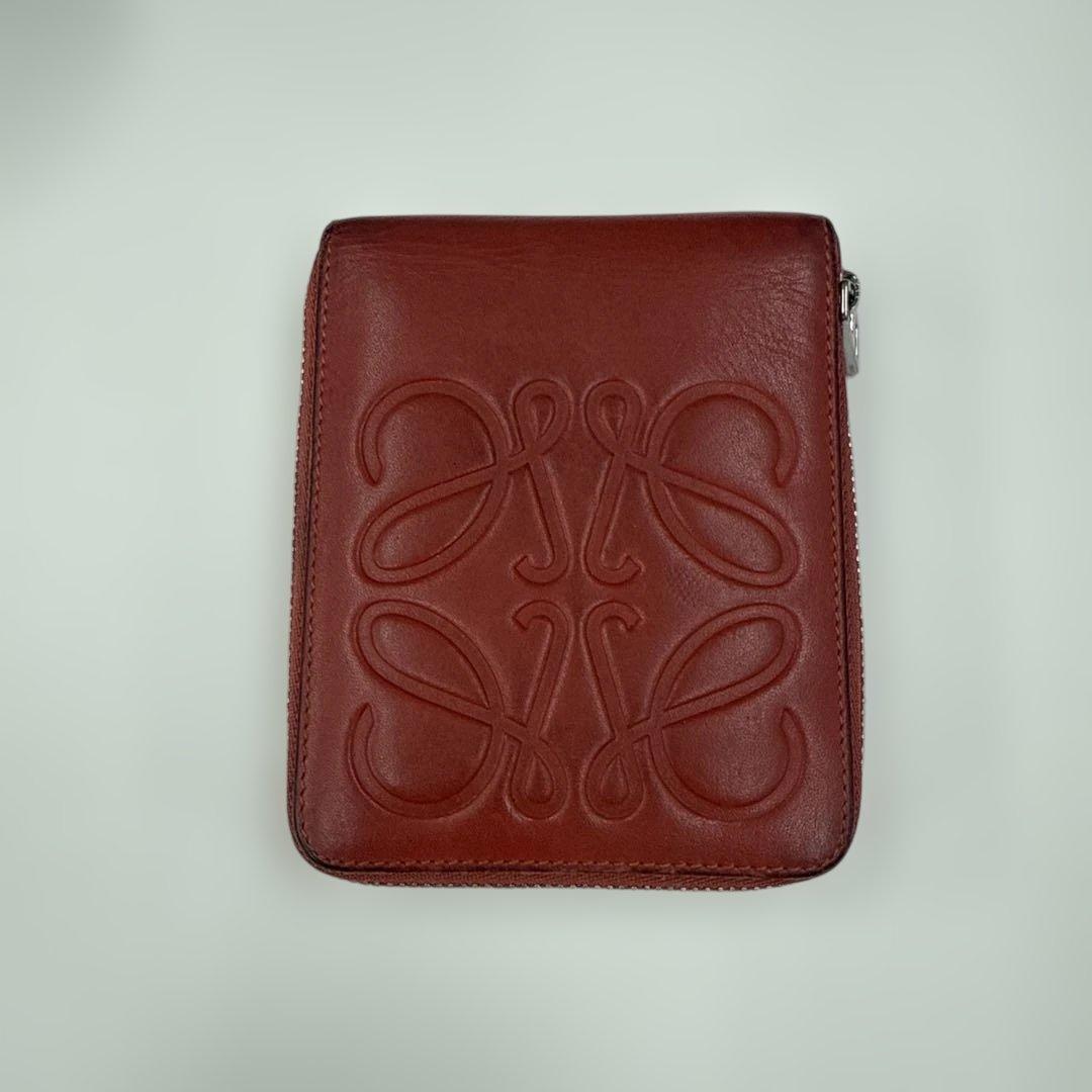 LOEWE アナグラム ラウンドジップ 二つ折り財布