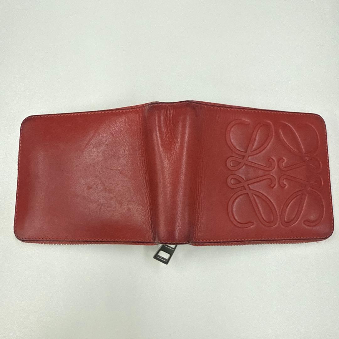 LOEWE アナグラム ラウンドジップ 二つ折り財布