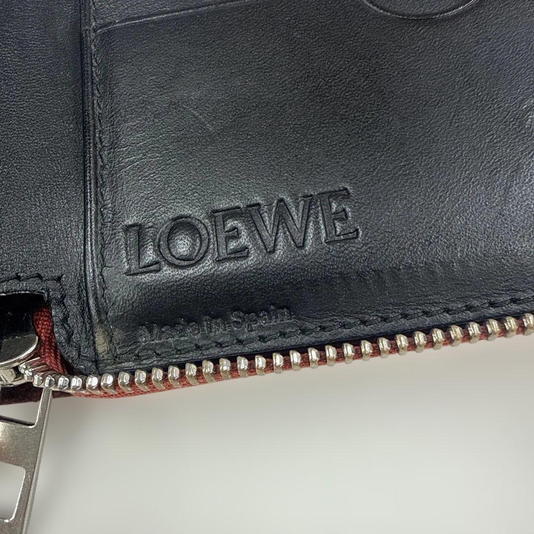 LOEWE アナグラム ラウンドジップ 二つ折り財布