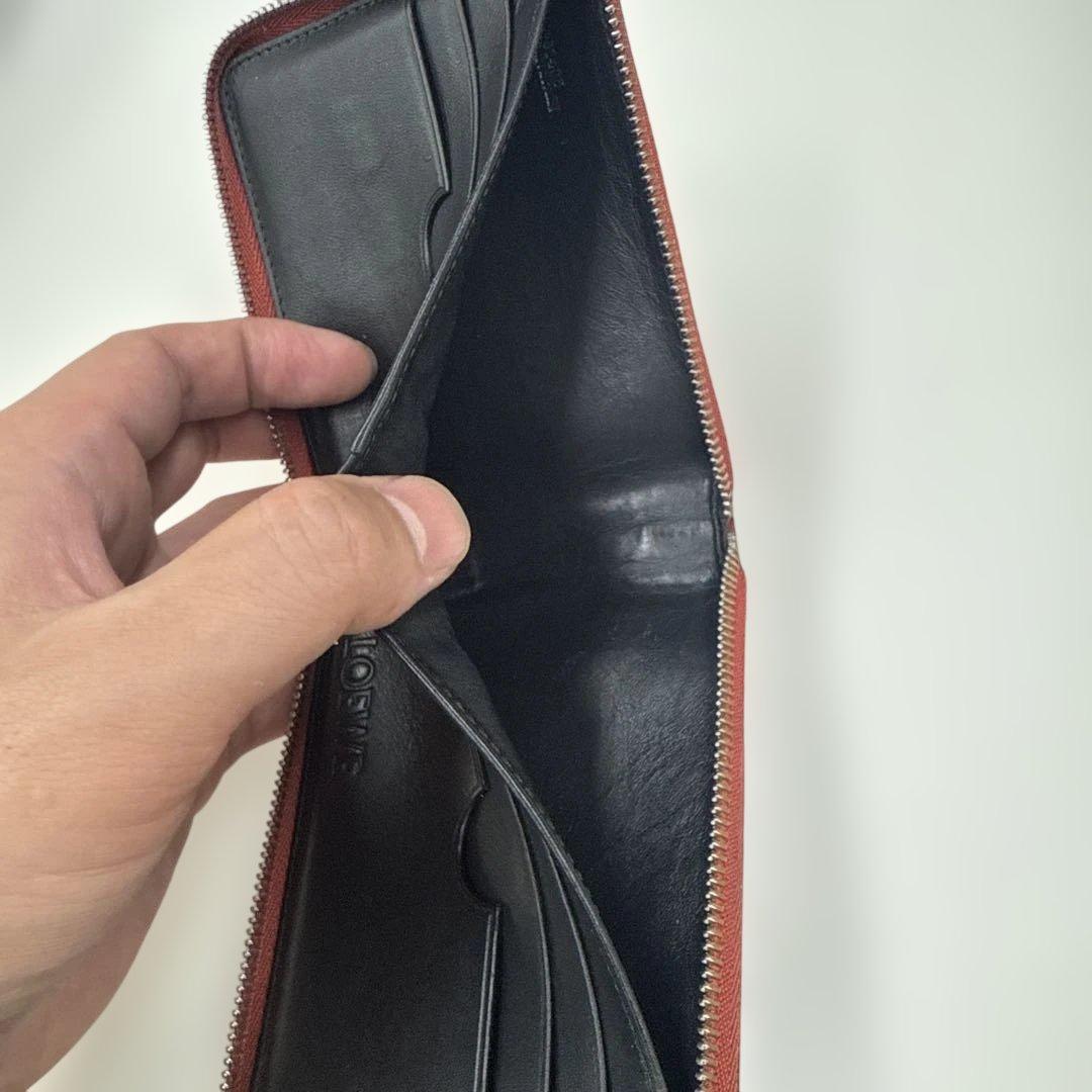 LOEWE アナグラム ラウンドジップ 二つ折り財布