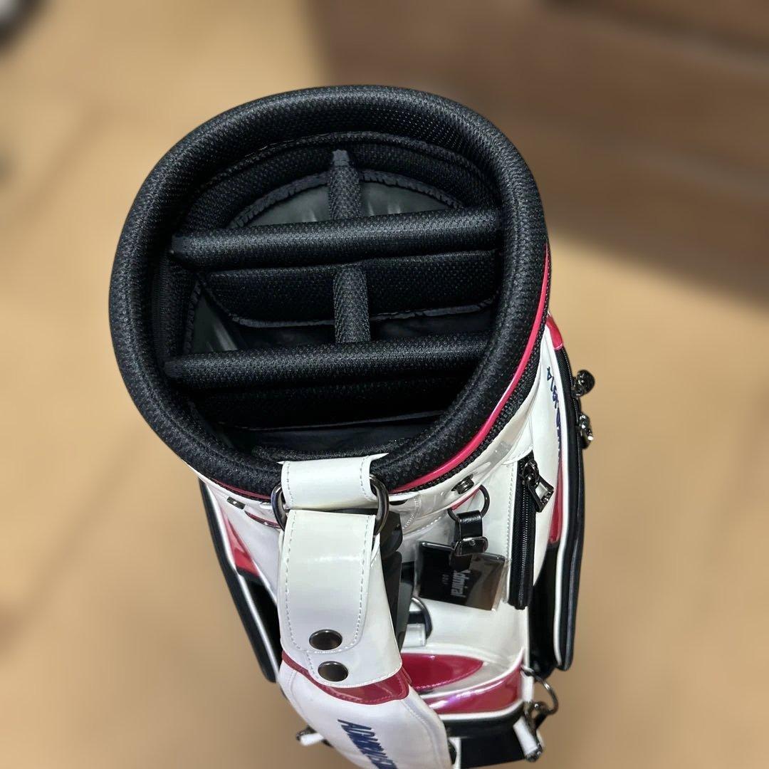 値下げ　ADMRIAL キャディバッグ ホワイト/ピンク