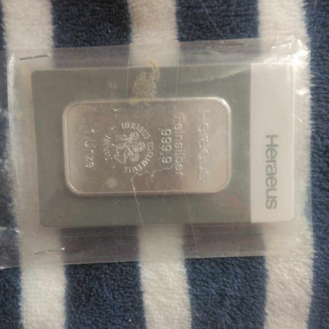 銀　インゴット　一オンス