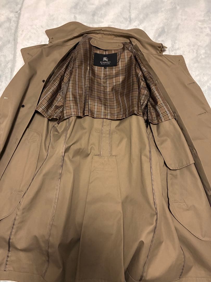 バーバリーブラックレーベル　トレンチコート　ライナー付き　ベルト付き　Mサイズ