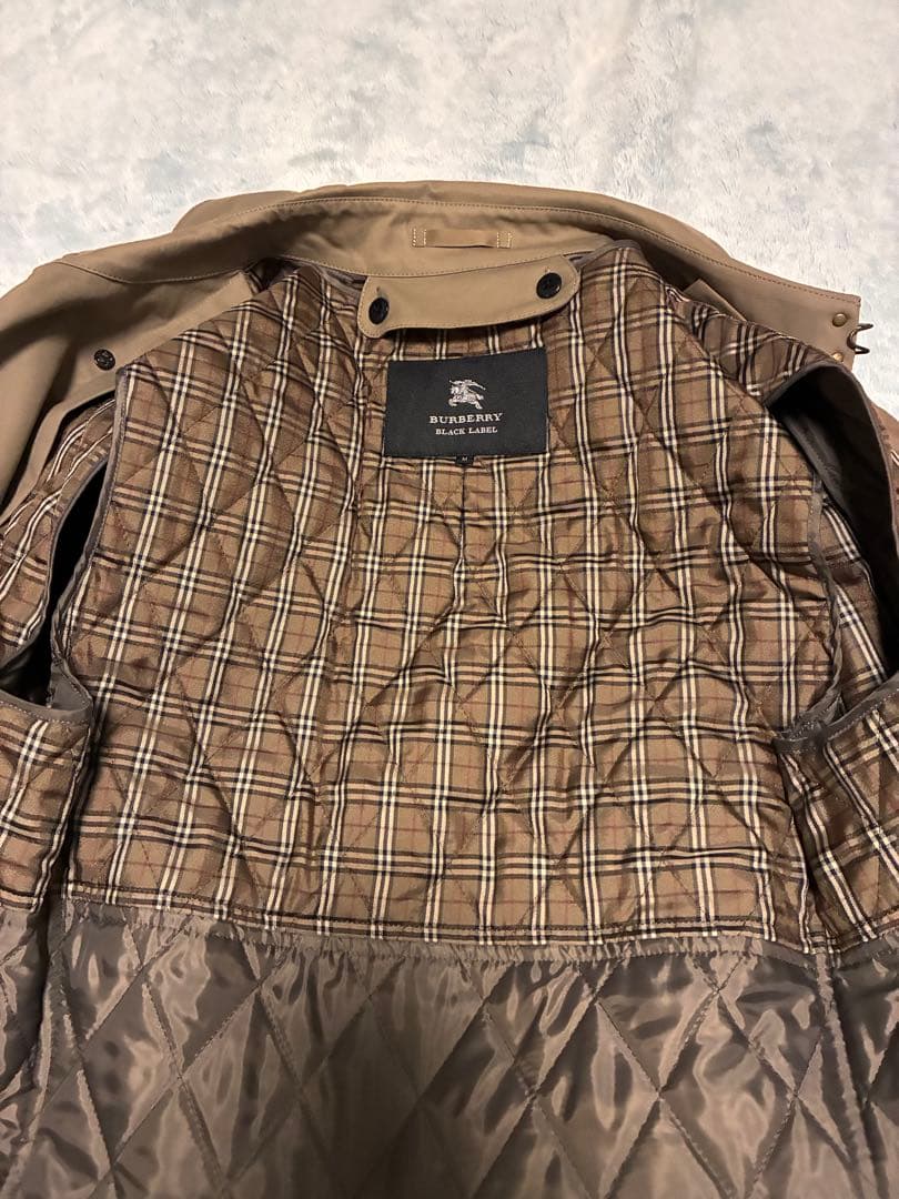 バーバリーブラックレーベル　トレンチコート　ライナー付き　ベルト付き　Mサイズ