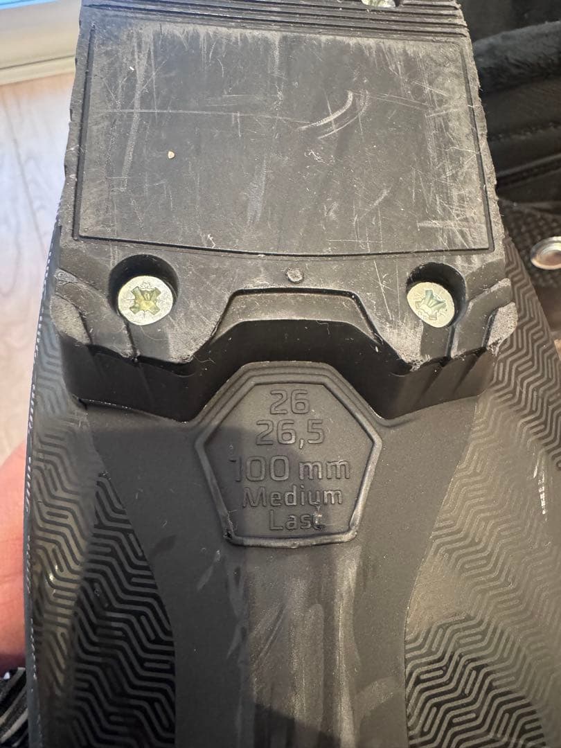 ATOMIC スキーブーツ 3D SILVER ブラック　26.5