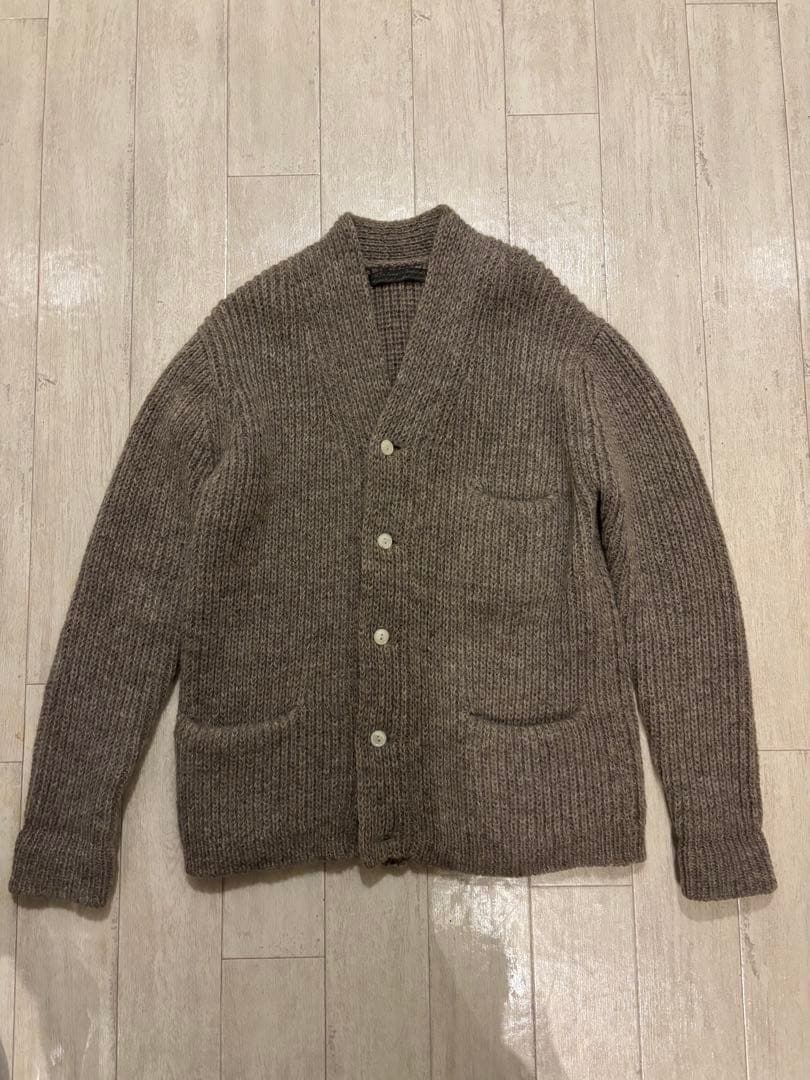 OLDJOE グレー カーディガン サイズ38 エルボーパッチ