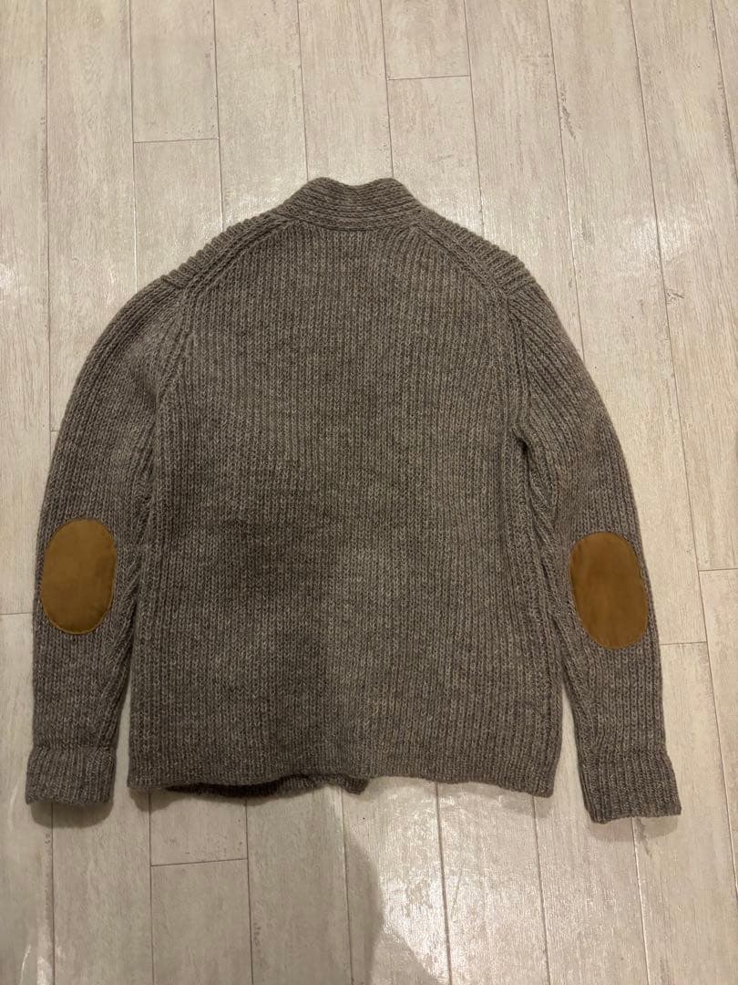OLDJOE グレー カーディガン サイズ38 エルボーパッチ
