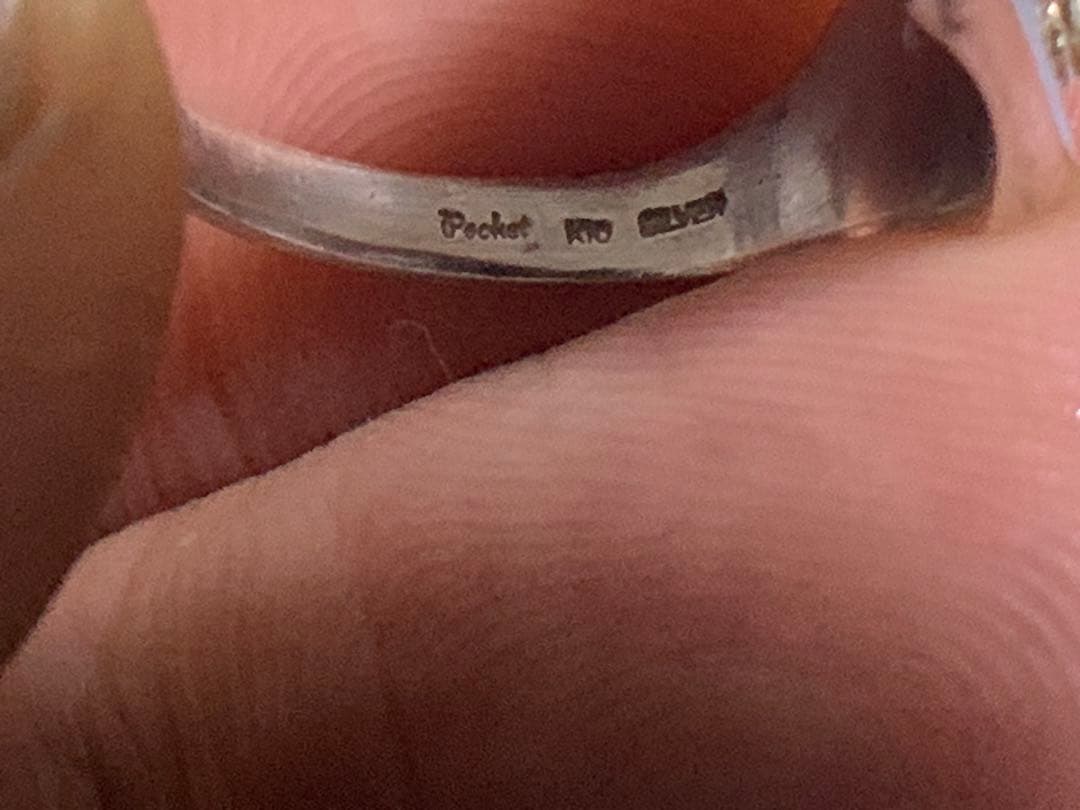 Pocket かわいいK10ベビーゾウとシルバーリング (レア ) ( 男女 )