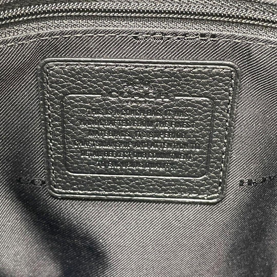 美品 4884 COACH コーチ 2way トートバッグ レザー ブラック