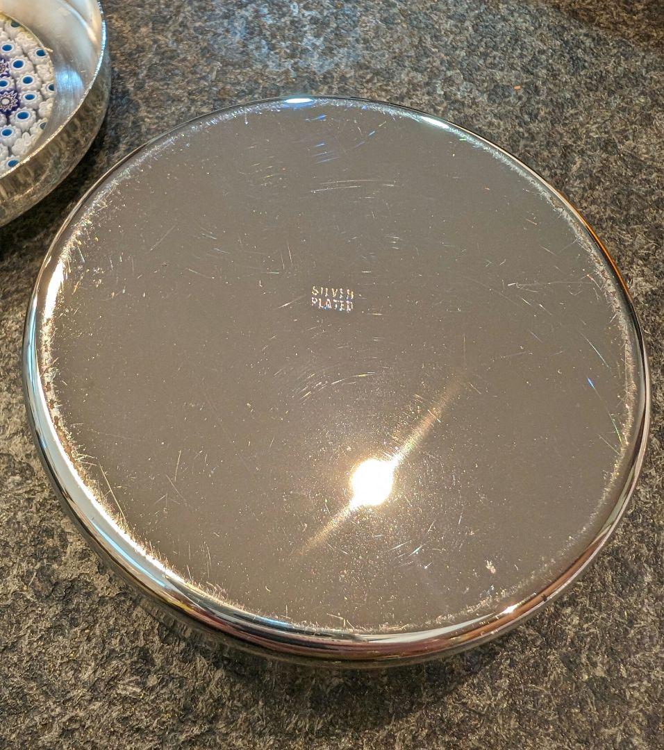 ムラーノガラス　シルバー　小物入れ　銀座WAKO