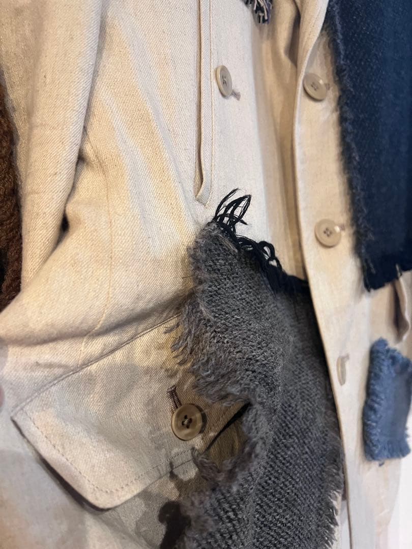 ヨウジヤマモト プールオム 23ss ラウールパッチワークセットアップ