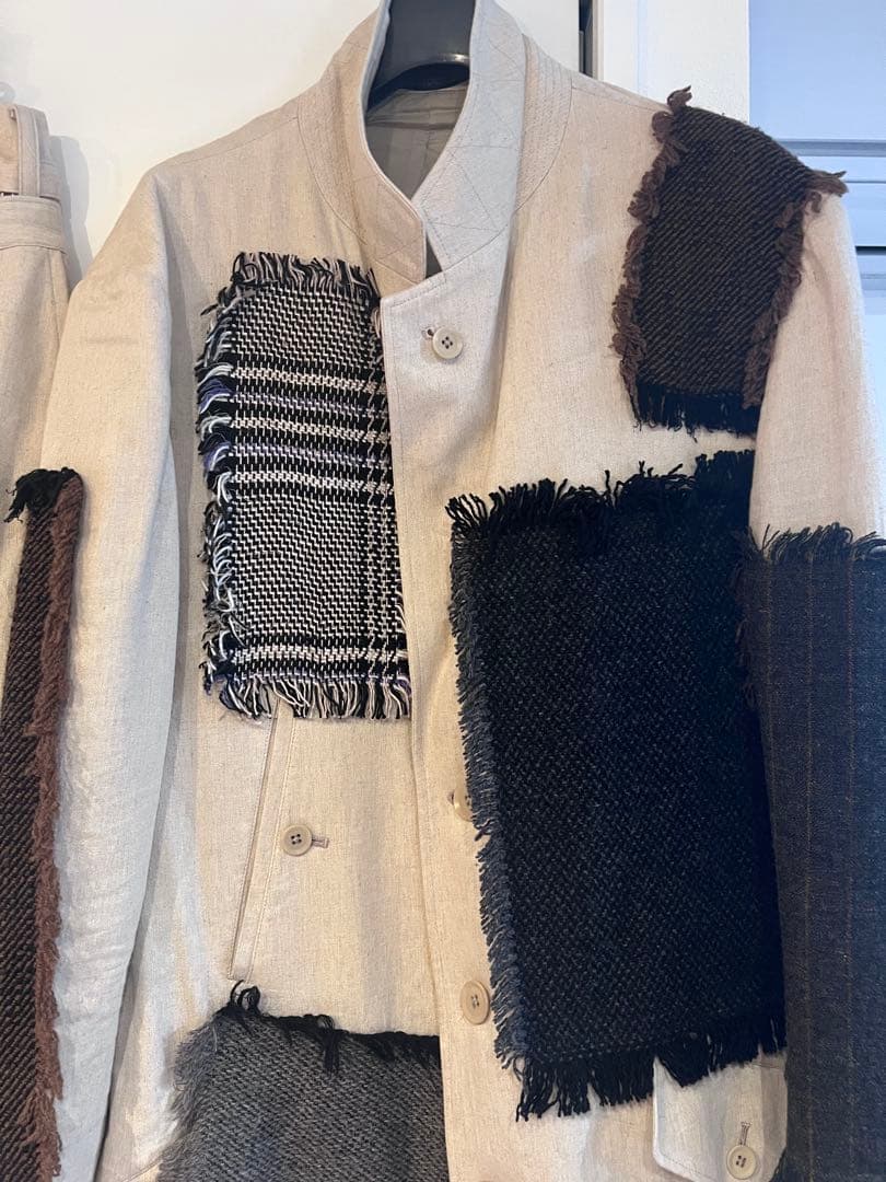 ヨウジヤマモト プールオム 23ss ラウールパッチワークセットアップ