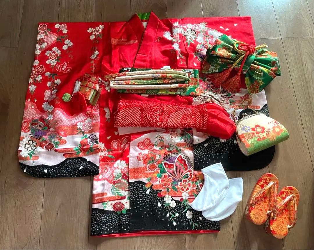 七五三　女の子　着物　フルセット