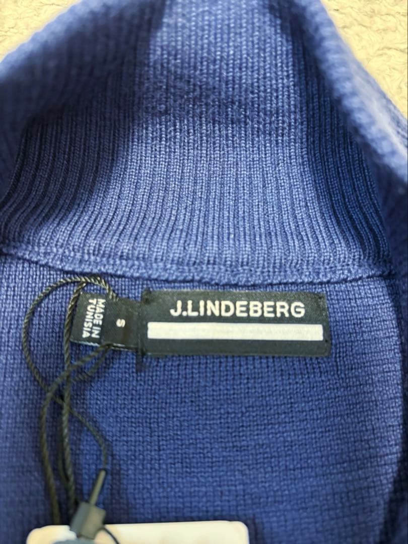 ★新品 J.LINDEBERG ゴルフセーター モックネック ハーフジップアップ